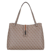 Guess Yvonne Logo Tote - Shopper L 45 cm (latte logo)