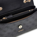 Guess Lindsey XBody Flap - Umhängetasche 27 cm (coal logo)