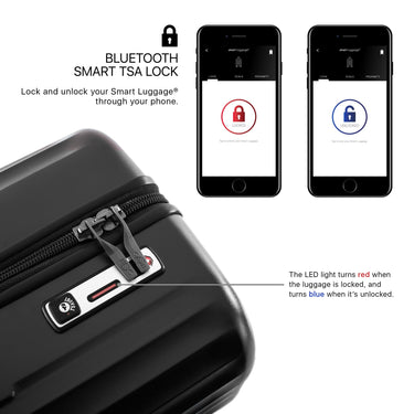 Heys SmartLuggage - 4-Rollen-Kabinentrolley S (black) - Ansicht 9