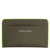 Horizn Studios Card Holder - Porta tarjetas 9 cm (dark olive/neon green)