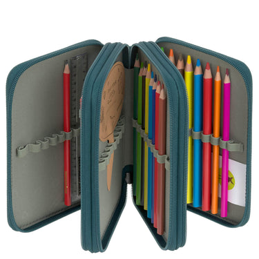 Lässig School Triple Pencil Case - Mäppchen (Unique Dark Green) - Ansicht 3