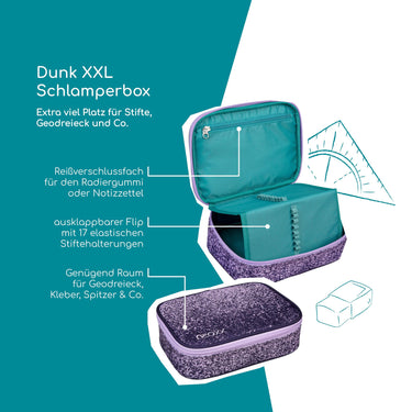 Neoxx DUNK - Schlampermäppchen XXL 23.5 cm (Glitterally perfect) - Ansicht 7