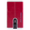 Piquadro Blue Square Slide - Kreditkartenetui 5cc 10 cm (red)