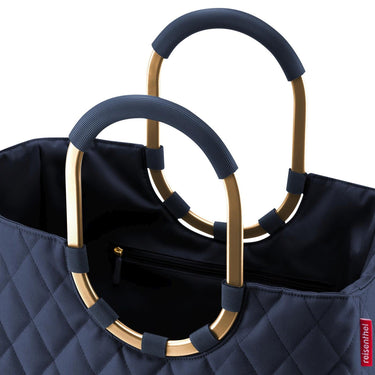 reisenthel shopping loopshopper L - Einkaufstasche mit Bügel 46 cm (frame rhombus midnight gold) - Ansicht 2