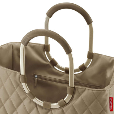 reisenthel shopping loopshopper L - Einkaufstasche mit Bügel 46 cm (rhombus olive) - Ansicht 3