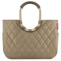 reisenthel shopping loopshopper L - Einkaufstasche mit Bügel 46 cm (rhombus olive)