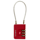 Samsonite TA Revolution Cablelock 3 Dial - Schloss (red) - Ansicht 2