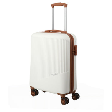 Travelite Bali - 4-Rollen-Kabinentrolley S 55 cm (weiß/cognac) - Ansicht 2