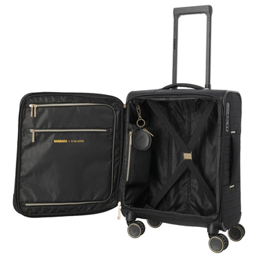 Travelite BARBARA Stepp - 4-Rollen-Trolley S 55 cm erw. (schwarz) - Ansicht 6