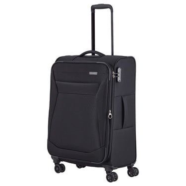 Travelite Chios - 4-Rollen-Trolley M 67 cm erw. (schwarz) - Ansicht 2