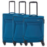 Travelite Chios - 4-Rollen-Trolley Set 3tlg. (petrol)
