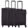 Travelite Chios - 4-Rollen-Trolley Set 3tlg. (schwarz)
