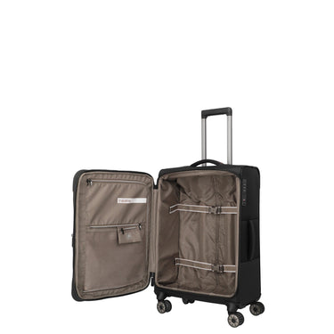 Travelite Crosslite - 4-Rollen-Trolley M 66 cm erw. (black) - Ansicht 7