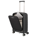 Travelite Mooby - 4-Rollen-Kabinentrolley mit Vortasche S 55 cm (black) - Ansicht 8