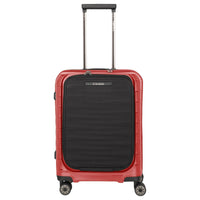 Travelite Mooby - 4-Rollen-Kabinentrolley mit Vortasche S 55 cm (rot)