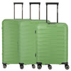 Travelite Mooby - Set de trolley con 4 ruedas L/M/S 3 piezas extendido (verde)