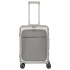 Travelite Next - Trolley de cabina con 4 ruedas y bolsillo delantero S 55 cm (plata)