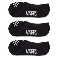 Vans Women's Classic 3 Paar - Socken (black white, 31,5-36)